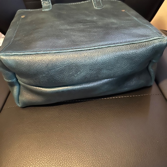 New Portland Leather Mini-Crossbody in Lagoon - Picture 2 of 5